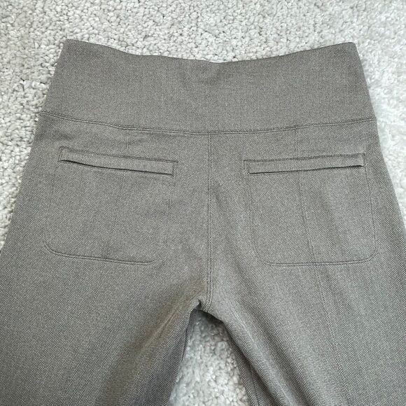 Athleta Delancey Herringbone Flare Pants Buff Grey - Picture 7 of 10